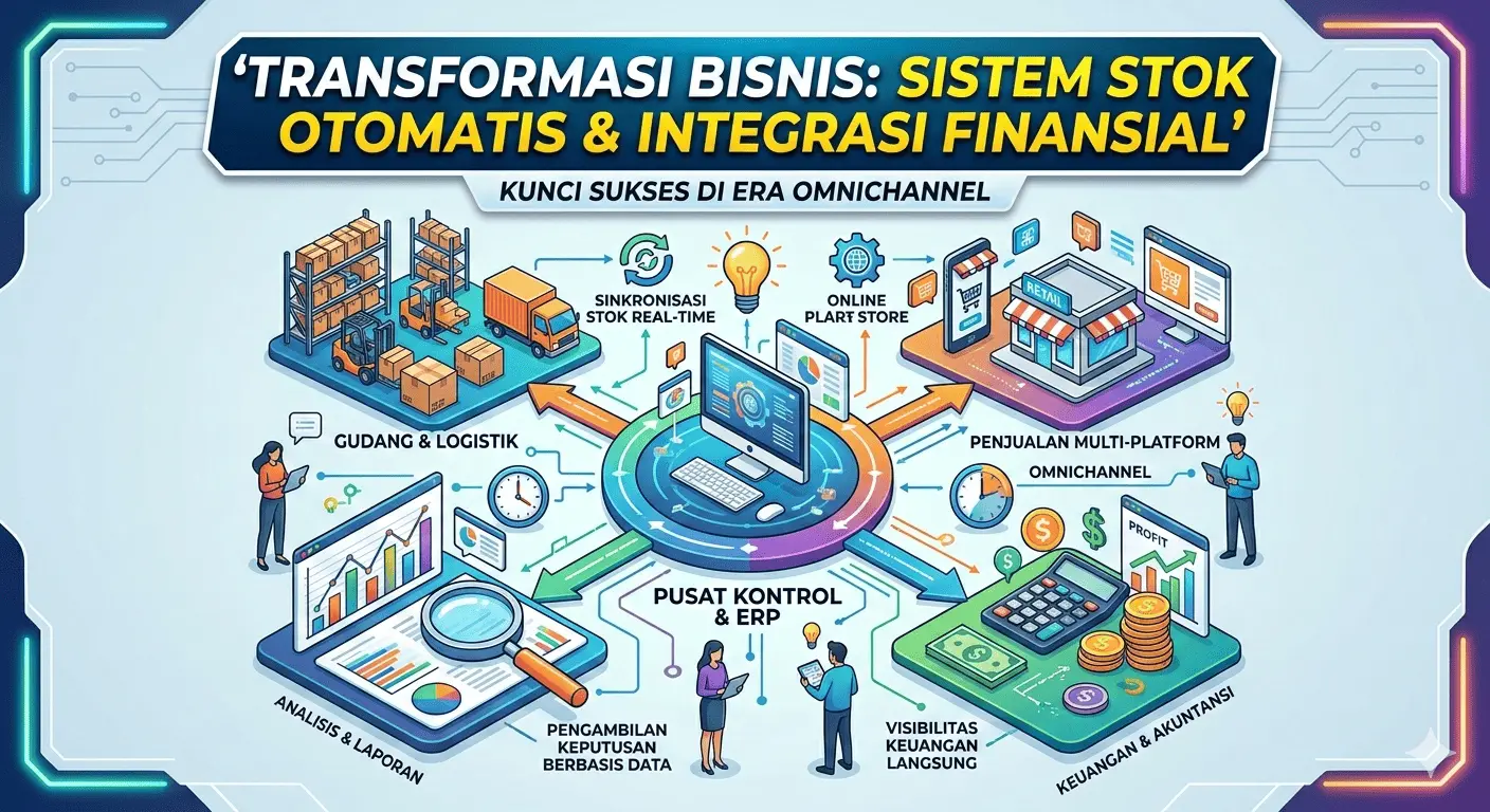 Transformasi Bisnis: Mengapa Sistem Stok Otomatis & Integrasi Finansial Adalah Kunci Utama?