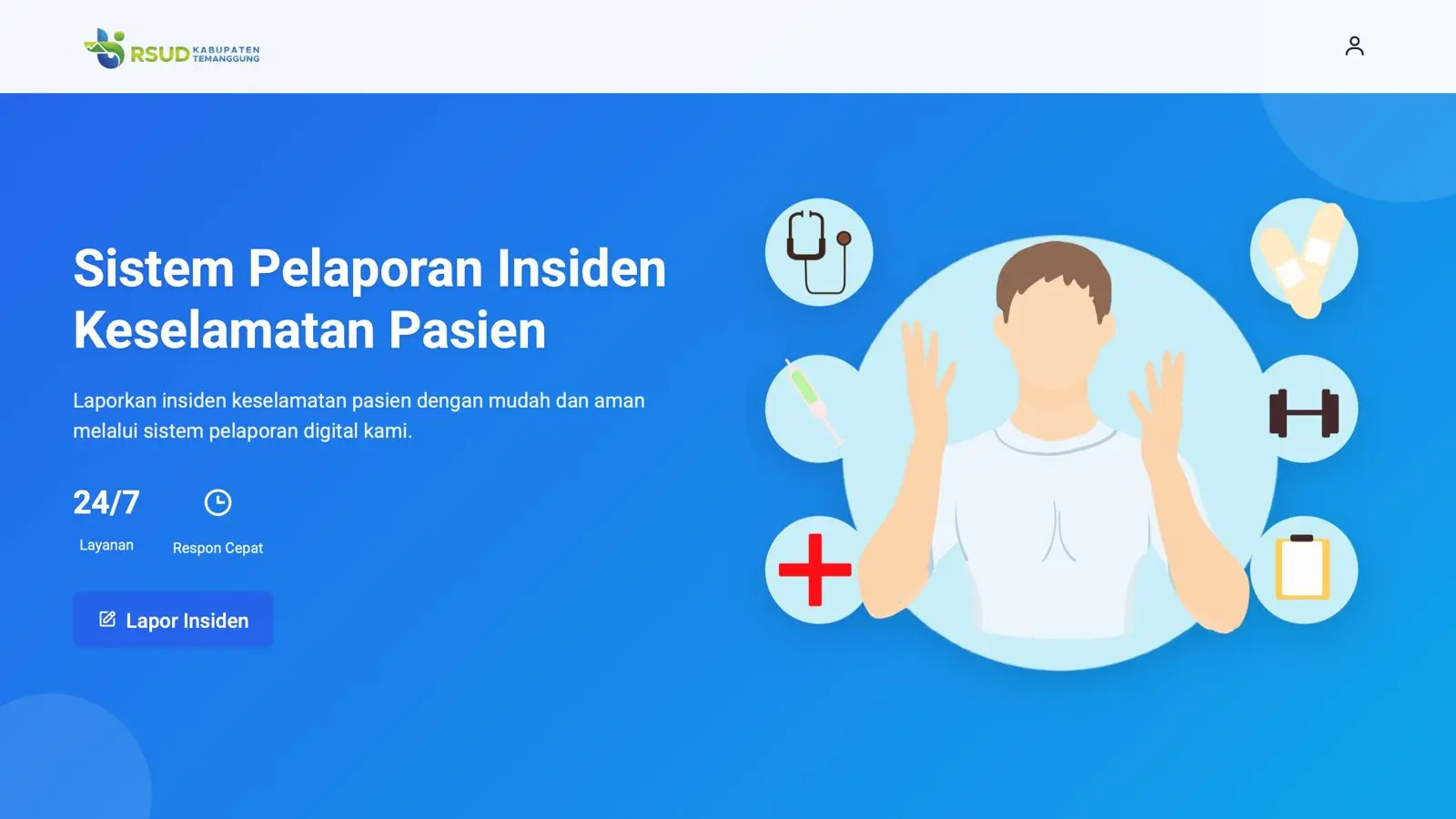 Website Pelaporan Insiden Keselamatan Pasien