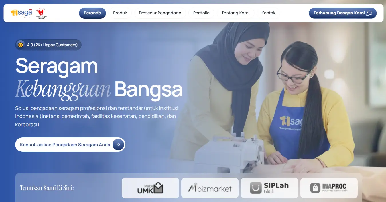 Company Profile Saga Seragam